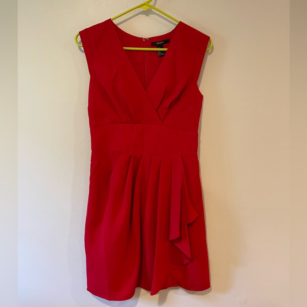 Layered Red Mini Dress